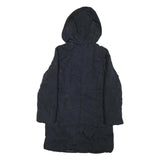 CALVIN KLEIN JEANS Womens Black Puffer Jacket XL Polyester Blend Hooded Zip