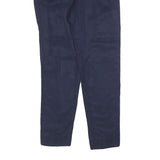 GAP Womens Navy Slim Fit Trousers W26 L28 Polyester Blend Zip Plain