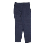 GAP Womens Navy Slim Fit Trousers W26 L28 Polyester Blend Zip Plain