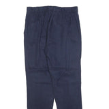 GAP Womens Navy Slim Fit Trousers W26 L28 Polyester Blend Zip Plain