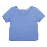 BODEN Womens Blue T-Shirt S Short Sleeve V-Neck Casual Soft Cotton