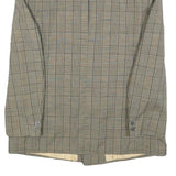 MODE Mens Beige Check Tailored Wool Blend Jacket M Classic Button Closure