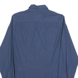 TOMMY HILFIGER Mens Blue Button Down Shirt M Cotton Blend Casual Stylish