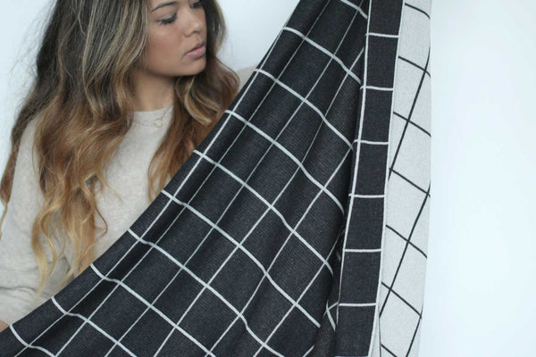 Grid Throw Blanket