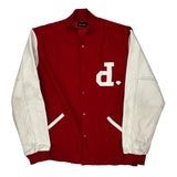 Diamond Supply Co Varsity Jacket - XL Red Cotton Blend