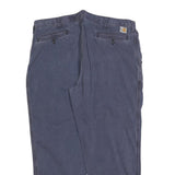 CARHARTT Mens Cotton Blend Blue Relaxed Straight Trousers W40 L30 Workwear