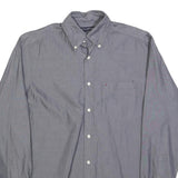 TOMMY HILFIGER Mens Grey Shirt S Button Down Long Sleeve Cotton Blend Casual