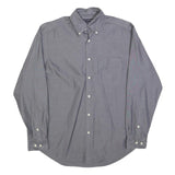 TOMMY HILFIGER Mens Grey Shirt S Button Down Long Sleeve Cotton Blend Casual