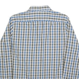 LEE Mens Blue & Green Check Shirt L Cotton Long Sleeve Button Collar Casual