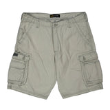 Lee Cargo Shorts - 36W 11L Beige Cotton