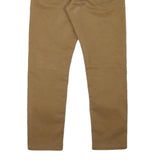 CARHARTT Mens Slim Brown Cotton Blend Trousers W34 L28 Zip Pocket Classic