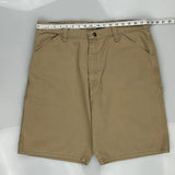 Wrangler Carpenter Shorts - 36W 11L Beige Cotton