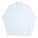 PIERRE CARDIN Mens White Shirt L Classic Long Sleeve Button Formal