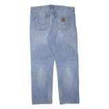 CARHARTT Mens Jeans Blue Regular Straight Denim Rinse W42 L32 Casual Workwear