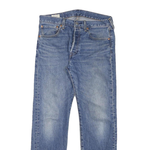 LEVI'S 501 Mens Jeans Blue Regular Straight Denim Medium W31 L30 Classic Fit