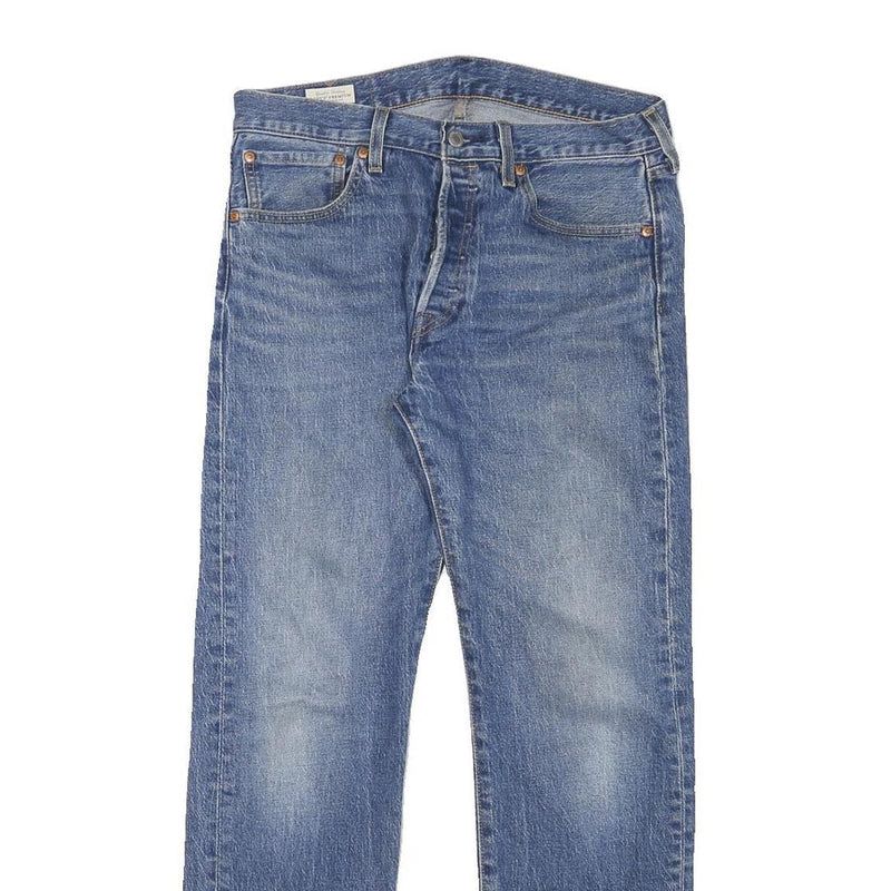 LEVI'S 501 Mens Jeans Blue Regular Straight Denim Medium W31 L30 Classic Fit
