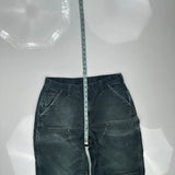 Carhartt Carpenter Trousers - 32W 29L Dark Wash Cotton