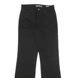 LEVI'S Womens 512 Regular Fit Black Denim Jeans W27 L30 Stylish Zip Closure