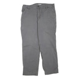 CARHARTT Mens Grey Regular Fit Straight Denim Jeans W40 L32 Workwear Durable Zip