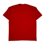 Hanes Single Stitch T-Shirt - XL Red Cotton Blend