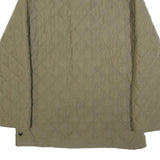 BARBOUR Mens Green Quilted Jacket M Polyester Blend Zip Classic Outdoor