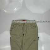 Dickies Carpenter Pants - 30W US 6 Khaki Cotton