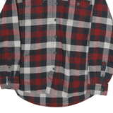 JACHS Mens Red Black & White Check Shirt M Cotton Blend Casual