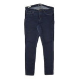LEVI'S 711 Womens Jeans Blue Slim Skinny Denim W34 L31 Stretch Zip Fastening