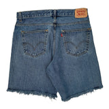Levis Denim Shorts - 32W 10L Blue Cotton