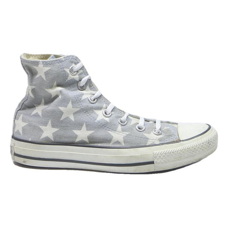 CONVERSE Chuck Taylor All Star Star Print Womens High Top Trainers Grey White
