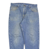 CARHARTT Mens Regular Blue Denim Light W36 L30 Relaxed Fit Cotton Blend Zip