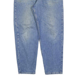 CARHARTT Mens Regular Blue Denim Light W36 L30 Relaxed Fit Cotton Blend Zip