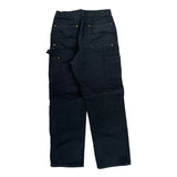 Carhartt Double Knee Carpenter Pants - 26W 28L Black Cotton