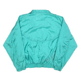 OLYMPIC EXPOSURE Womens Turquoise Windbreaker Jacket M Polyester Blend Zip Plain