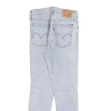 LEVI'S Womens Slim Light Blue Denim Jeans W26 L26 Classic Button Closure