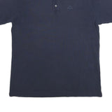 KAPPA Mens Navy Blue Short Sleeve Plain Polo Shirt L Casual Cotton Blend