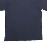 KAPPA Mens Navy Blue Short Sleeve Plain Polo Shirt L Casual Cotton Blend