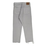 501 Levis Jeans - 32W UK 12 Grey Cotton