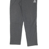 REEBOK Mens Joggers Grey S W28 L28 Cotton Slim Tapered Fit Casual Sportswear