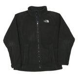 THE NORTH FACE Womens Black Fleece Jacket M Polyester Blend Zip Classic Outdoor