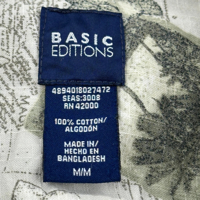 Basic Editions Hawaiian Shirt - Medium Multicoloured Cotton