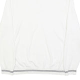 NAUTICA Mens White Pullover Plain Crew Neck Basic Knit Jumper XL Cotton