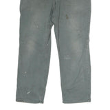 CARHARTT Mens Cotton Dark Grey Relaxed Fit Straight Leg Trousers W40 L32