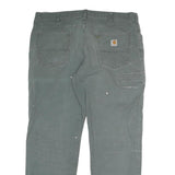 CARHARTT Mens Cotton Dark Grey Relaxed Fit Straight Leg Trousers W40 L32