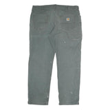 CARHARTT Mens Cotton Dark Grey Relaxed Fit Straight Leg Trousers W40 L32