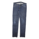 CARHARTT Mens Slim Blue Denim Jeans W29 L32 Cotton Blend Zip Plain Pocket