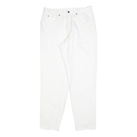 BIG STAR Womens Jeans White Regular Straight Denim W30 L30 Cotton Blend Zip