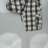 Lee Checked Cargo Shorts - 30W 11L Multicoloured Cotton