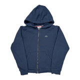 Age 10 Lacoste Hoodie - Small Blue Cotton