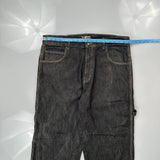 Nyc Carpenter Pants - 38W 32L Black Cotton